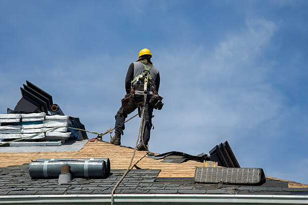Professional Emergency Roof Repair technician working in Rock Port, MO